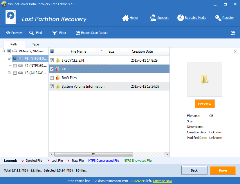 Restore partitions by using diskpart-6
