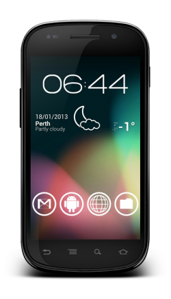 Android status bar jelly bean