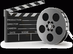 action sign film reel