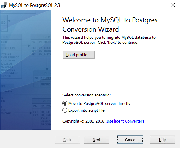 MIGRATION OF DATABASE FROM MYSQL TO POSTGRESQL