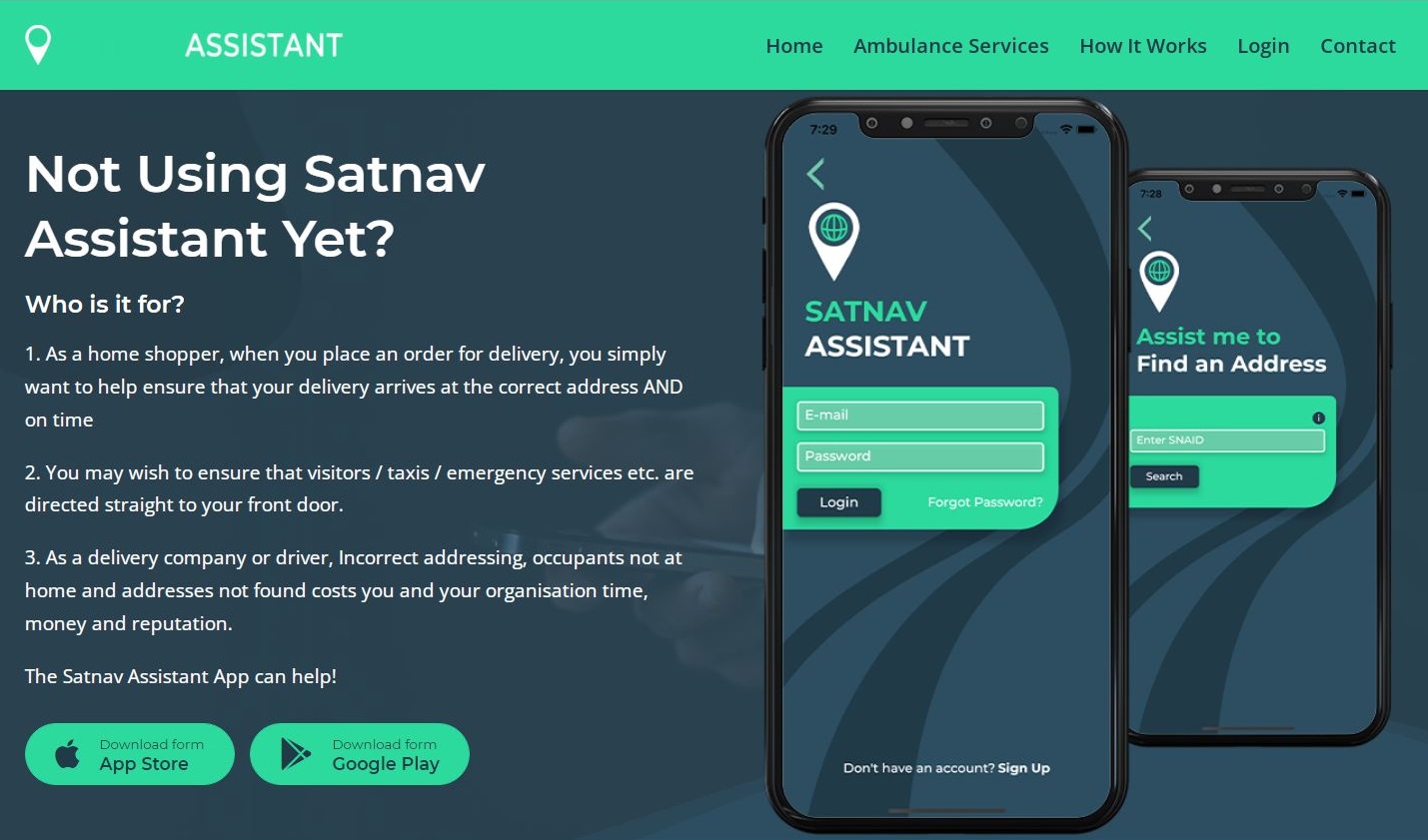 Satnav Assistant App